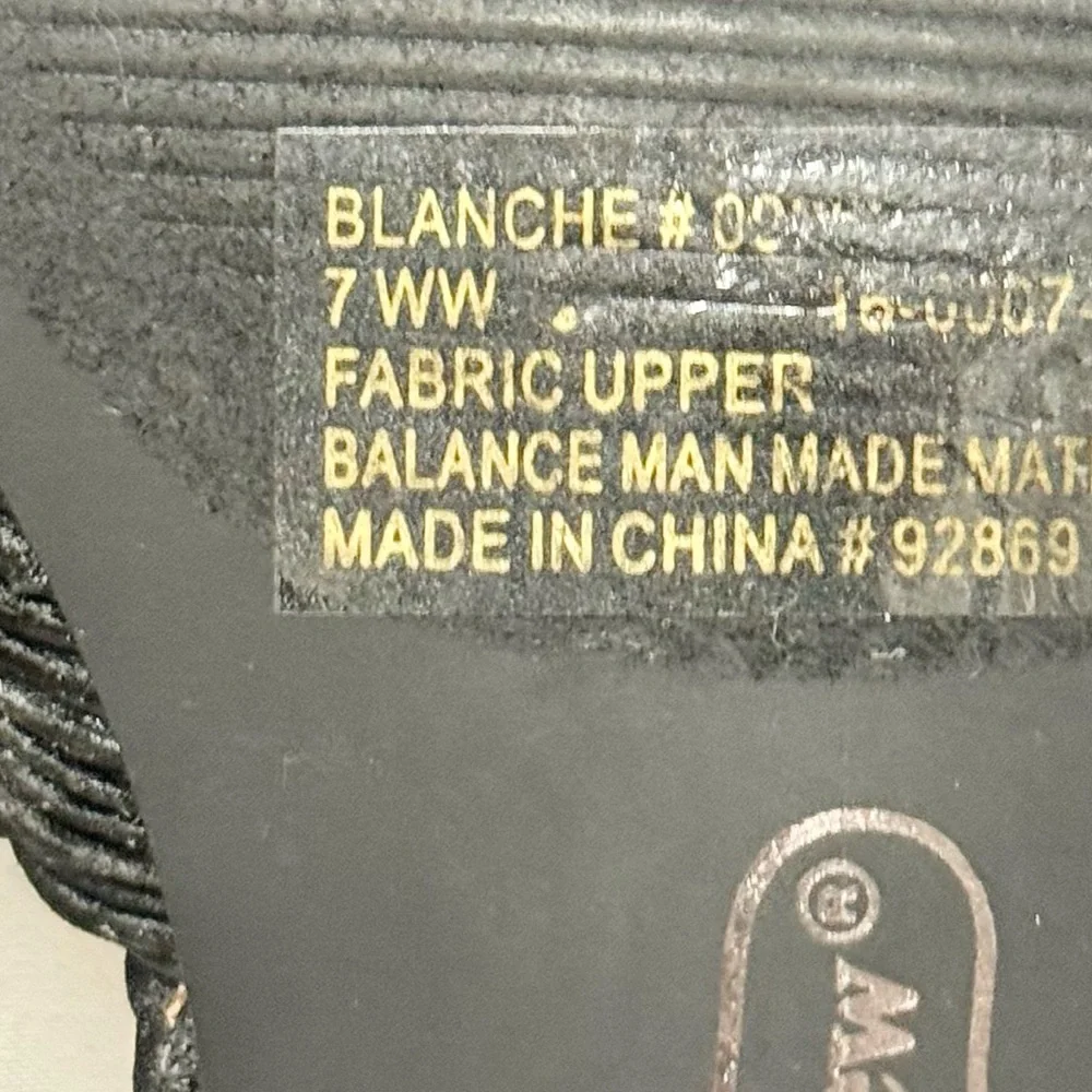 Comfortview Blanche Mule 7M Black, Wide Width